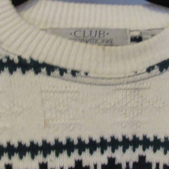 Vintage Club International by Tip Top Crew Neck Sweater Size M - Picture 2 of 6